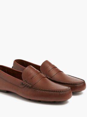 J Crew Shoes Mens 10.5 Brown Leather Penny Loafers Preppy AW268 Luxury‎ Holiday J Crew Penny Loafers products for sale | eBay main image 4